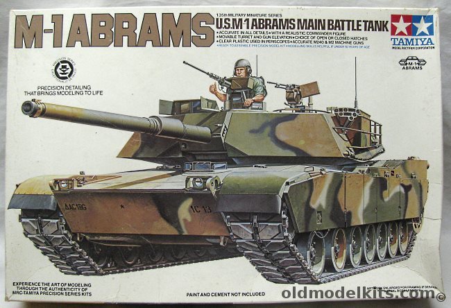 Tamiya 1/35 M-1 Abrams Tank Early Version, MM-224A plastic model kit